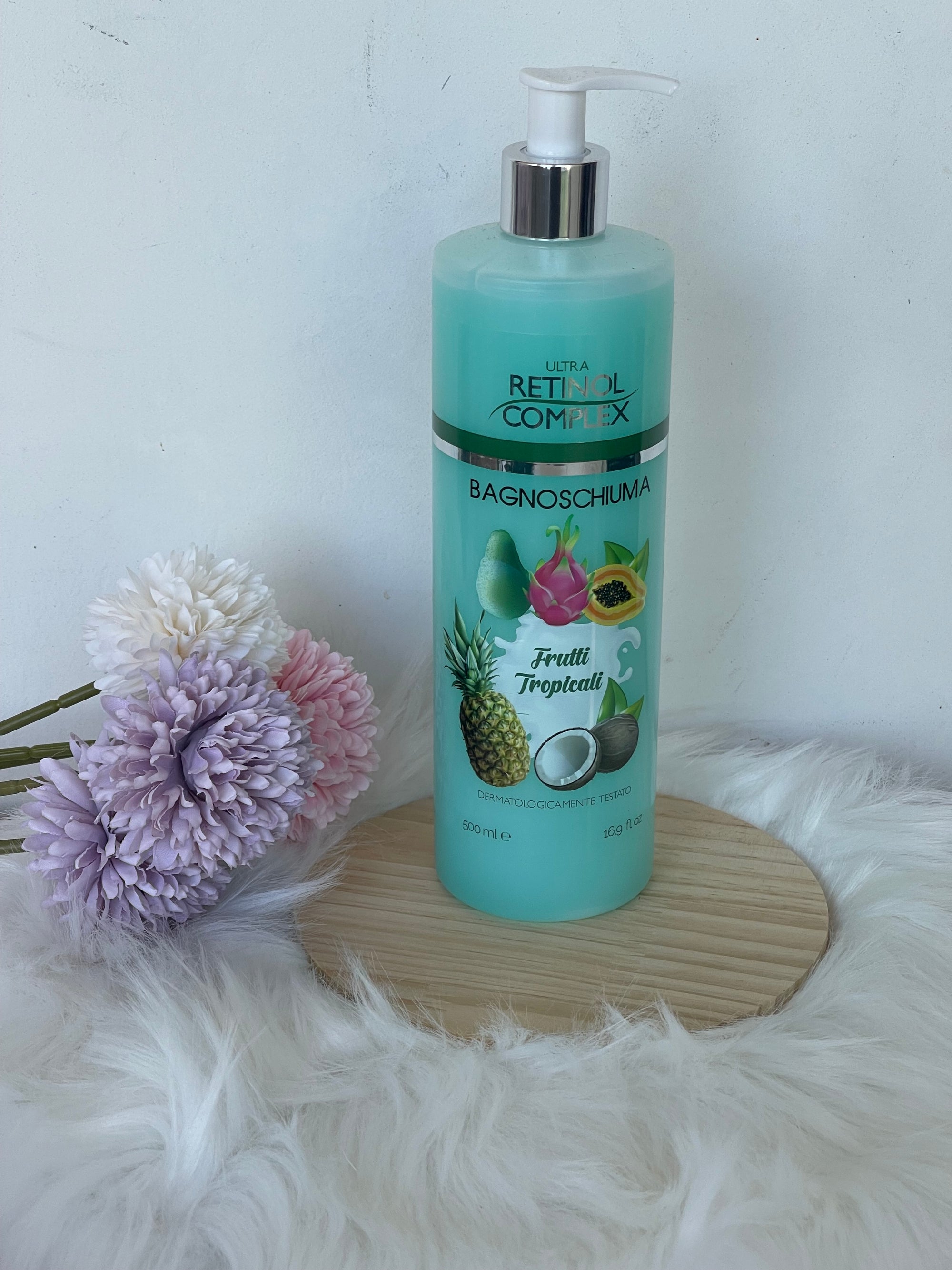 Bagnoschiuma Ultra Retinol Complex ai Frutti Tropicali – Una Coccola di Freschezza e Benessere per la Tua Pelle!