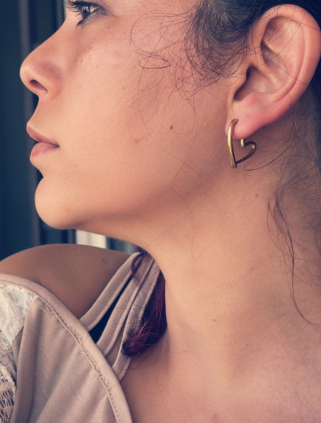 Orecchini Unity a Forma di Cuore in Acciaio Inox - Eleganti e Ipoallergenici