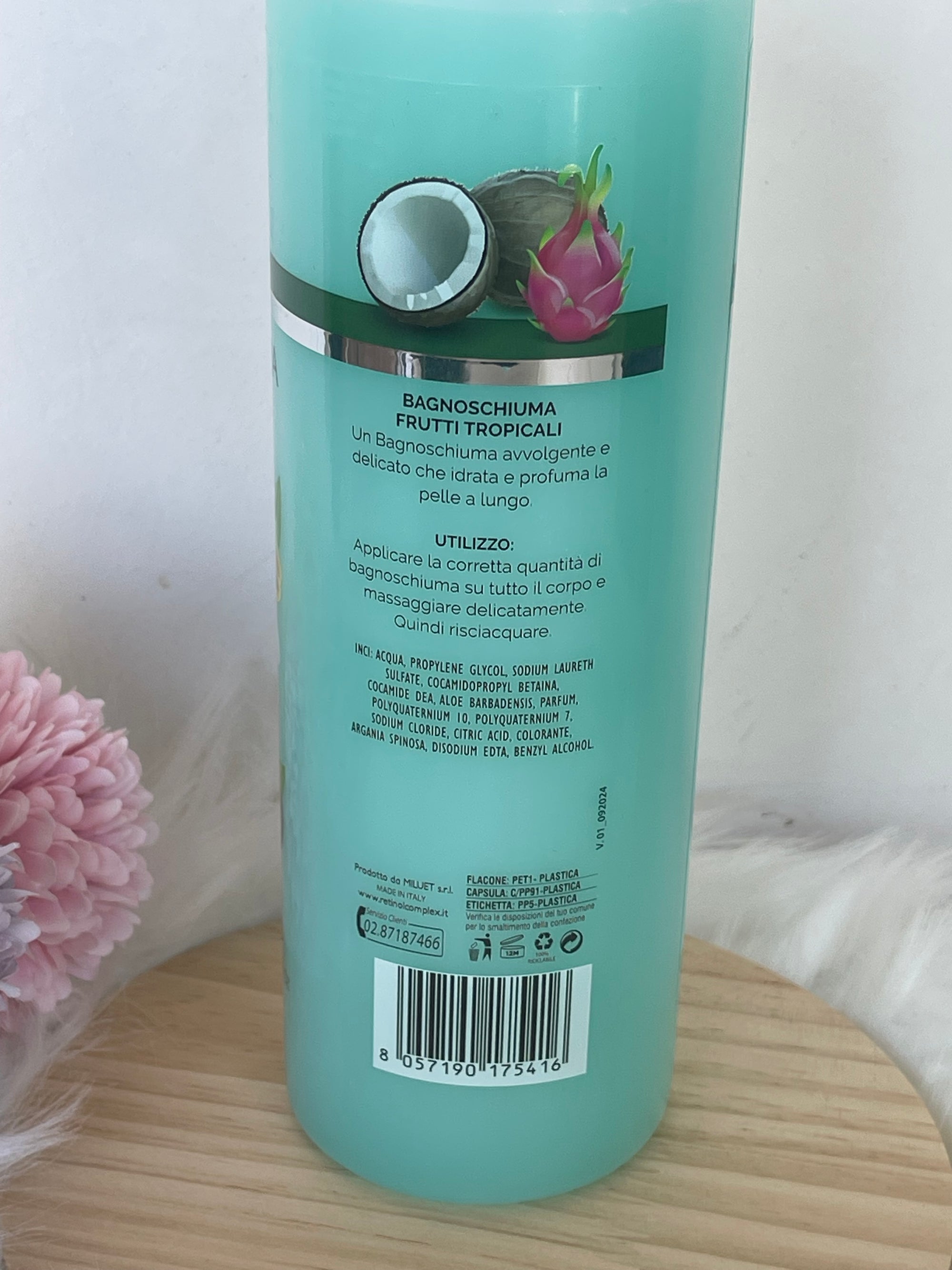 Bagnoschiuma Ultra Retinol Complex ai Frutti Tropicali – Una Coccola di Freschezza e Benessere per la Tua Pelle!