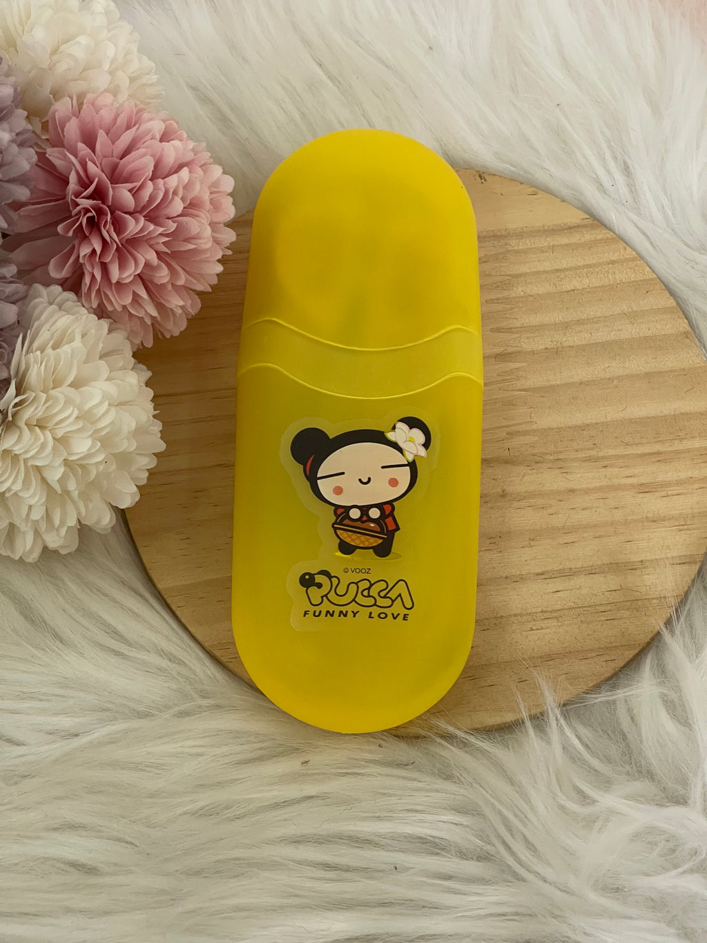 Set Manicure Unghie da Viaggio Pucca – Kit 5 Pezzi con Custodia Rigida Gialla