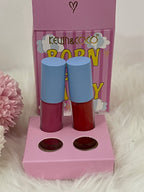 Set 4 Lip Gloss Kevin & Coco "Born to be Happy" - Effetto Velluto e Lunga Durata - Disponibile in 2 Varianti