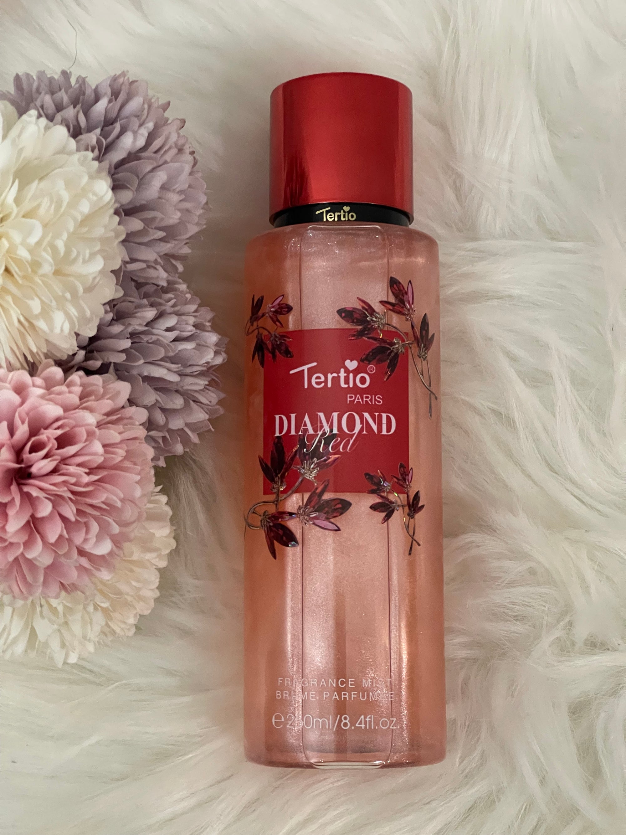 Tertio Paris Diamond Red - Acqua Profumata Scintillante Donna 250ml