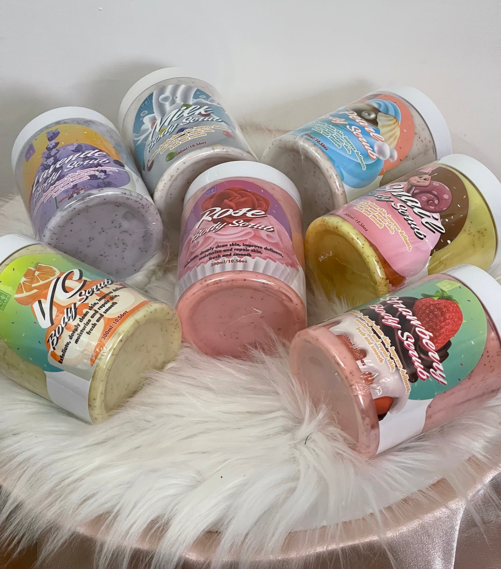 Body Scrub Esfoliante Illuminante 300ml - Scrub Corpo Profumato in 7 Fragranze