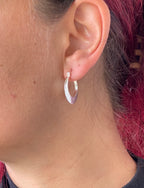 Orecchini Zoe a Cerchio in Argento 925 - Eleganza Senza Tempo