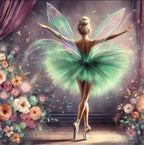 Kit Diamond Painting "Fata Ballerina Incantata" – Kit Completo Fai-da-Te 20x20cm