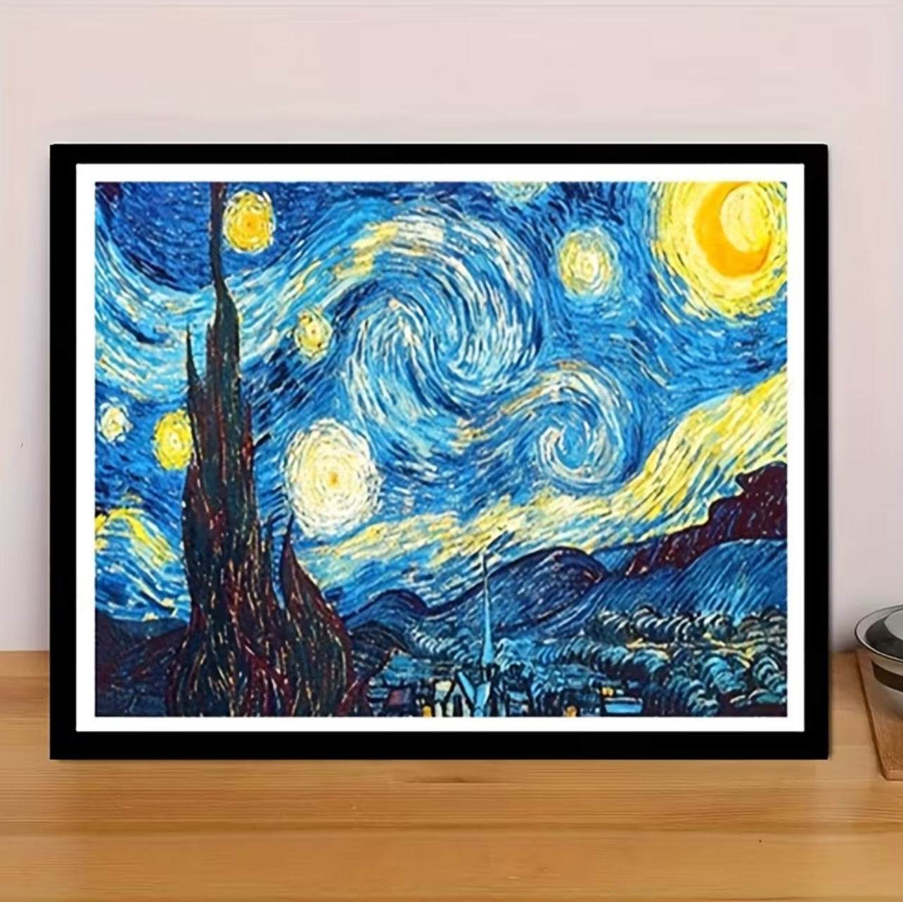 Kit Diamond Painting 5D "Notte Stellata" di Van Gogh – Arte Creativa Fai-da-Te, Relax e Arredamento Casa