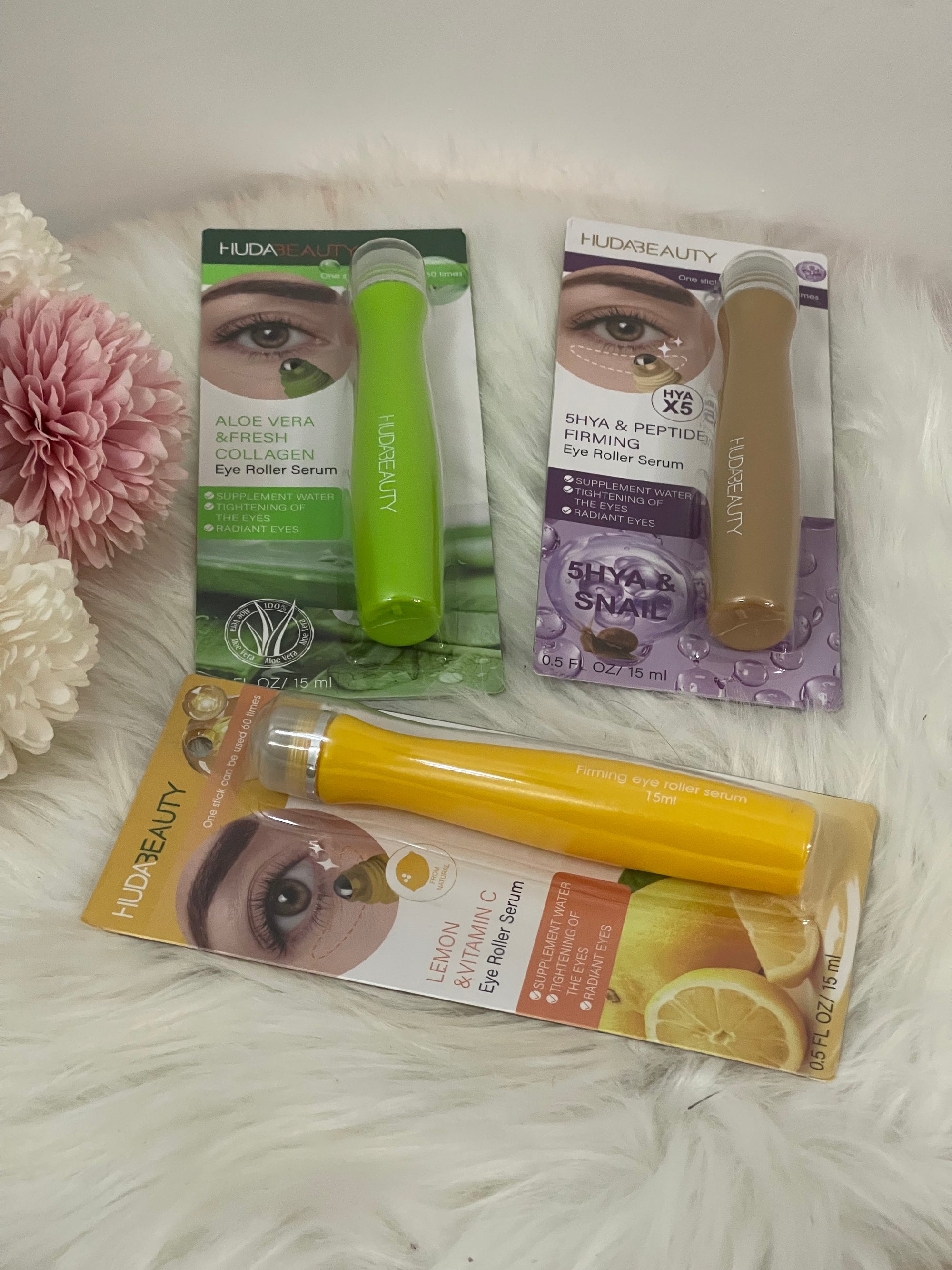 Siero Contorno Occhi Roller con Applicatore Massaggiante - Trattamento Idratante e Defaticante 15ml