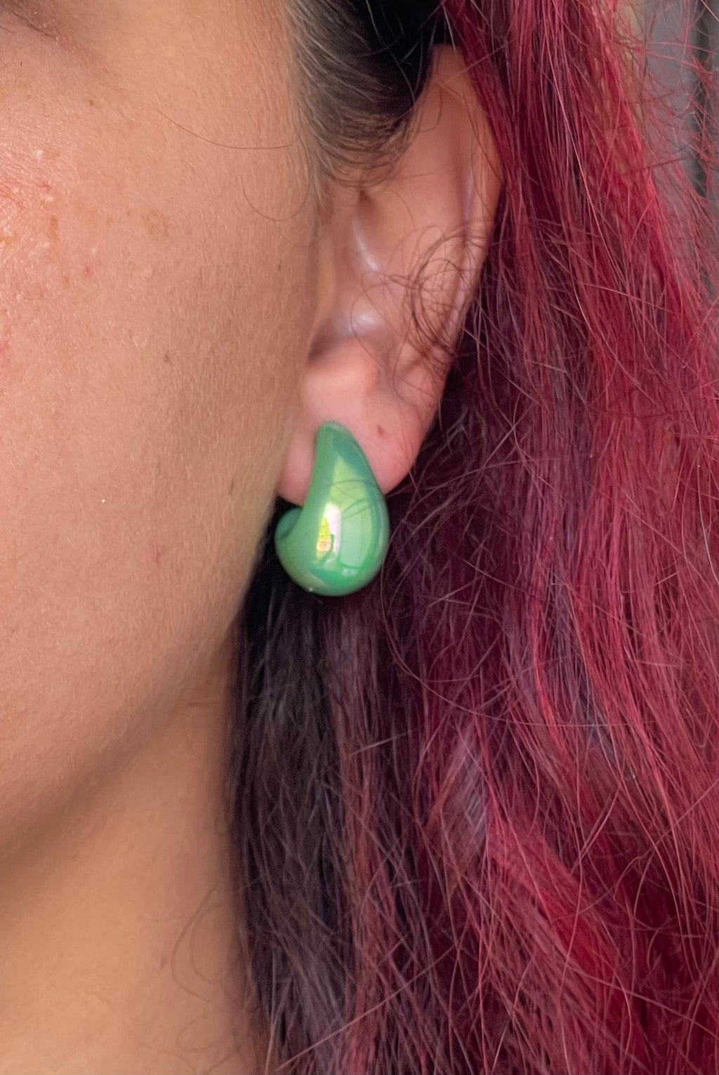 Orecchini Goccia Effetto Specchio – Colori Mix