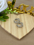 Orecchini Brillante Duo in Argento 925 con Zirconi