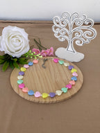 Collana Amélie Cuori Pastello e Acciaio Inossidabile - Handemade