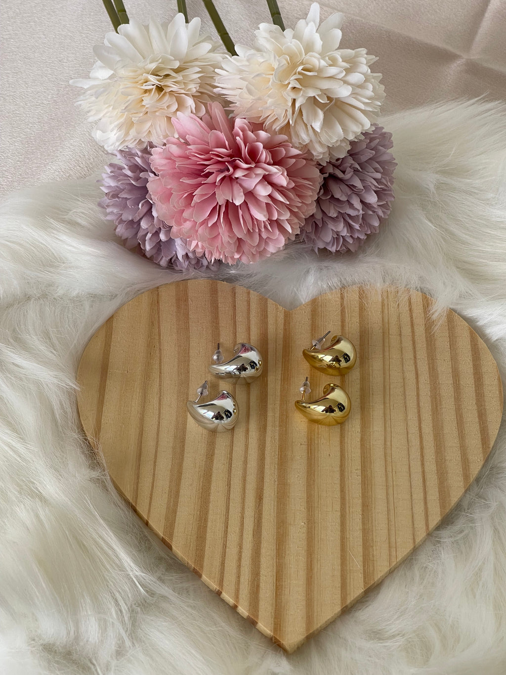 Orecchini Goccia – Finitura Gold & Silver