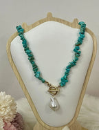 Pietra Turchese e Perla Barocca: Parure Collana e Bracciale, Protezione e Stile Unici