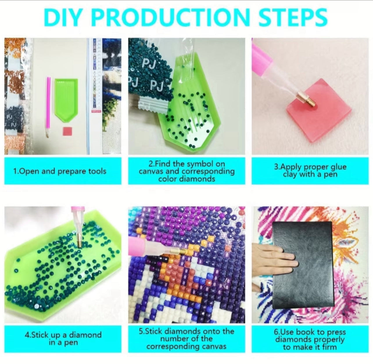 Kit Diamond Painting 5D Fai-da-Te - Rosa Rossa nel Cristallo (20x20 cm) - Mosaico con Diamanti Completo