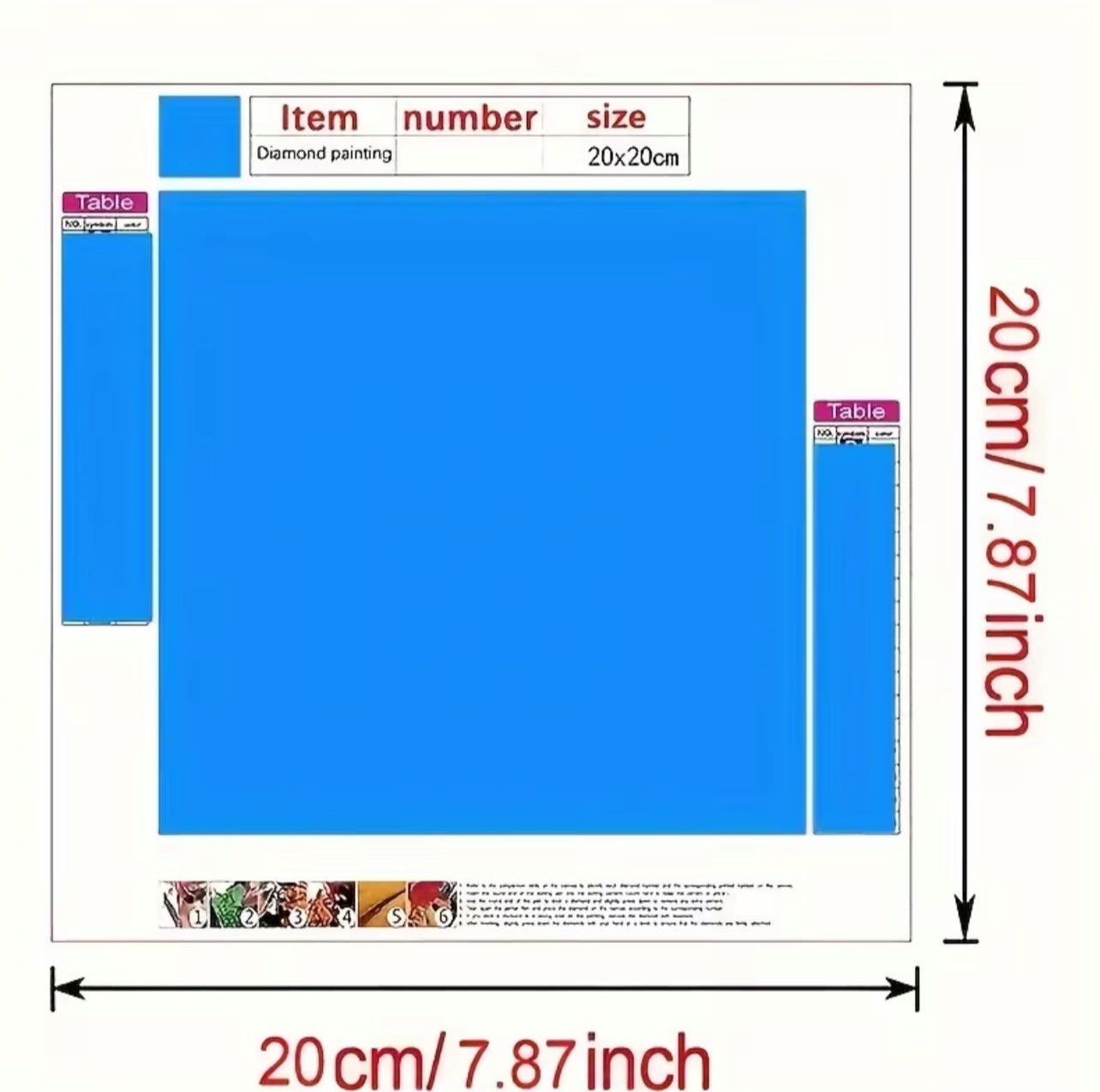 Kit Diamond Painting 5D Completo - Unicorno Magico e Principessa delle Stelle - 20x20cm - Mosaico Fai-da-Te Creativo e Rilassante