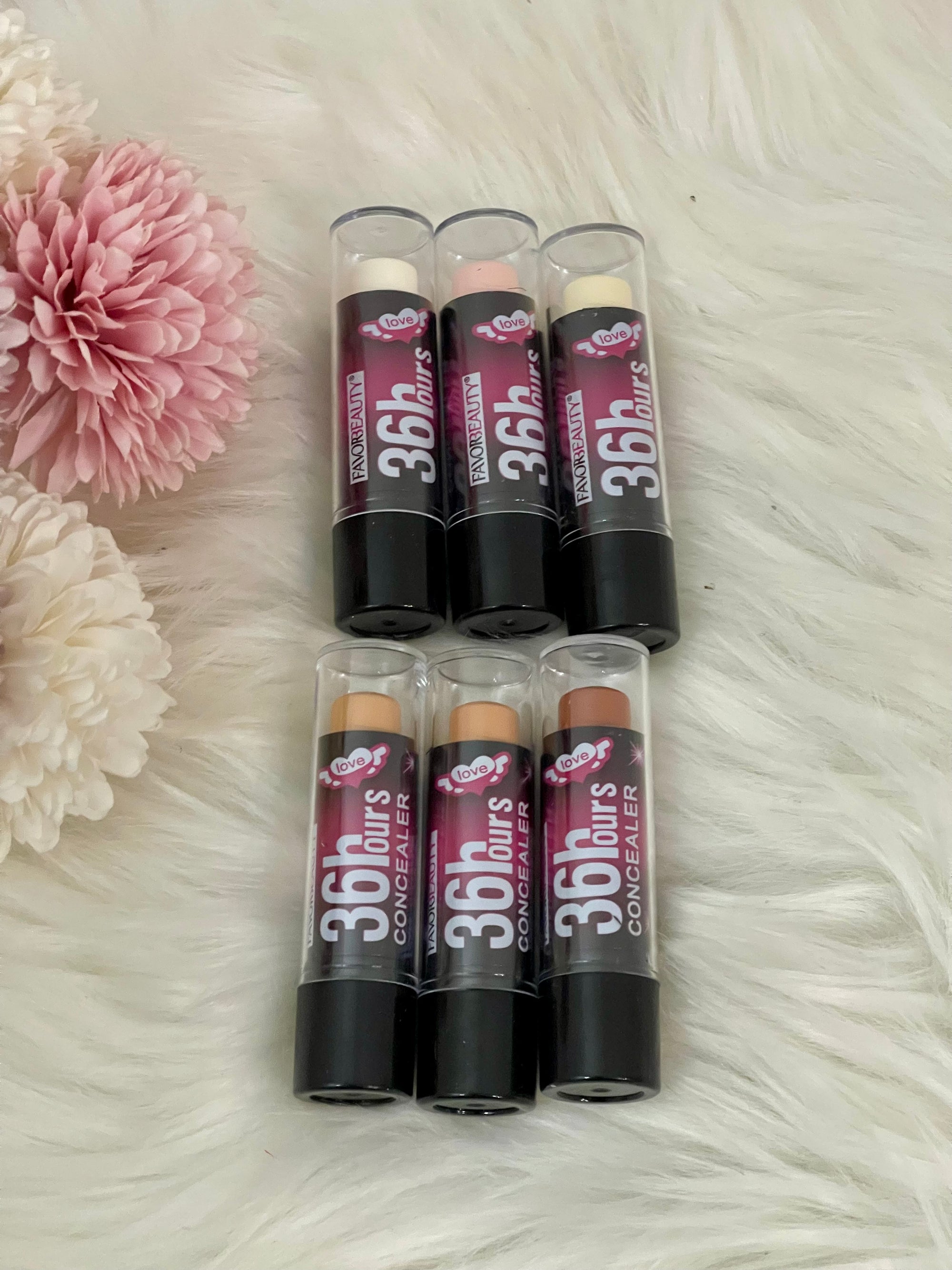 Correttore Stick FavorBeauty 36h - Copertura Totale Impermeabile e Lunga Durata - Effetto "Age Rewind" Istantaneo