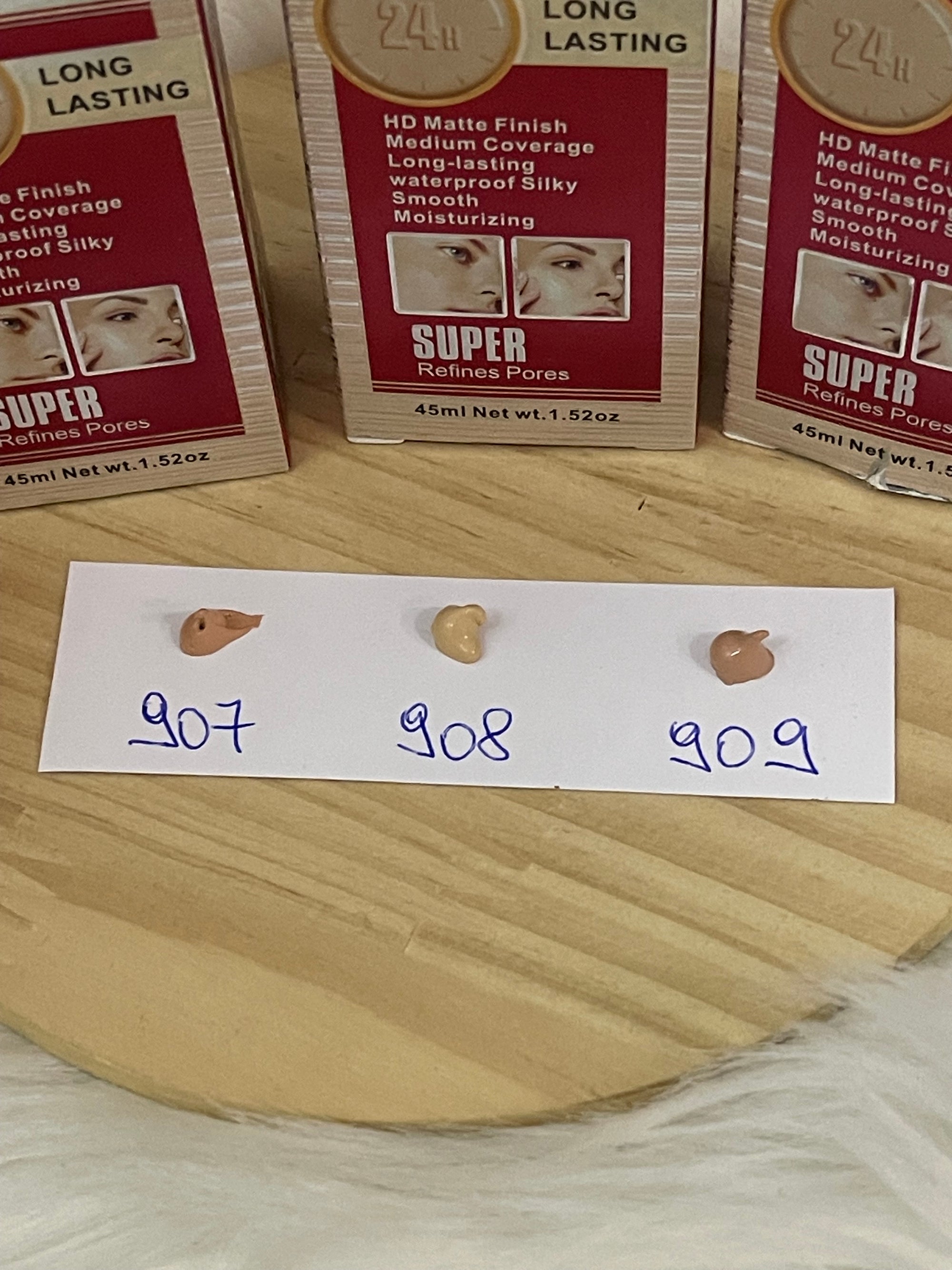 Fondotinta MEIDAISHIYA Sleek Super Cover SPF 50 – Idratante, Waterproof e Lunga Durata (45ml)