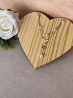 Collana Aurielle Cuore e Perle in Acciaio Inossidabile – Eleganza e Significato in un Solo Gioiello