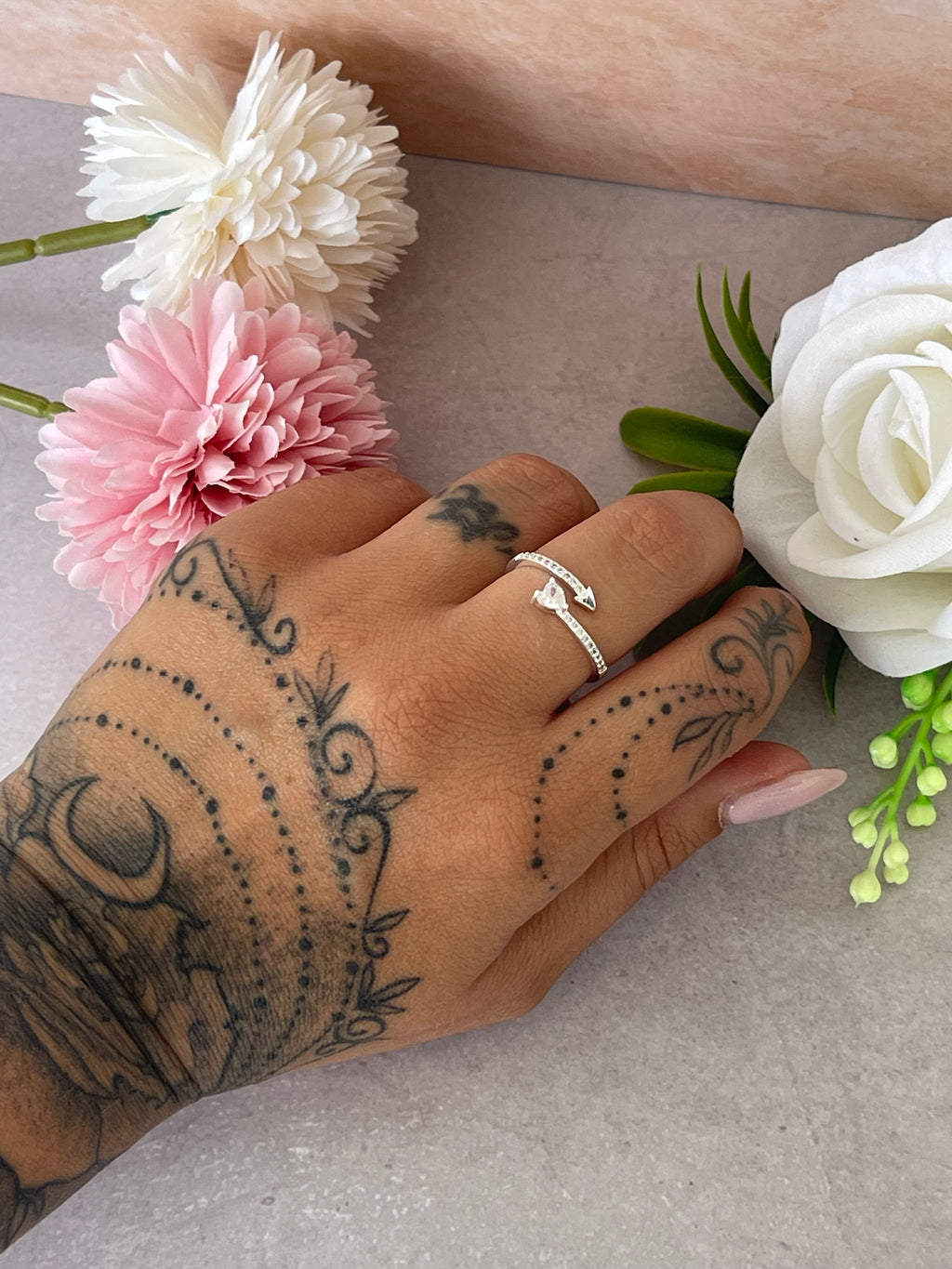 Anello Cupido con cuore in argento 925 con zirconi – Gioiello romantico donna