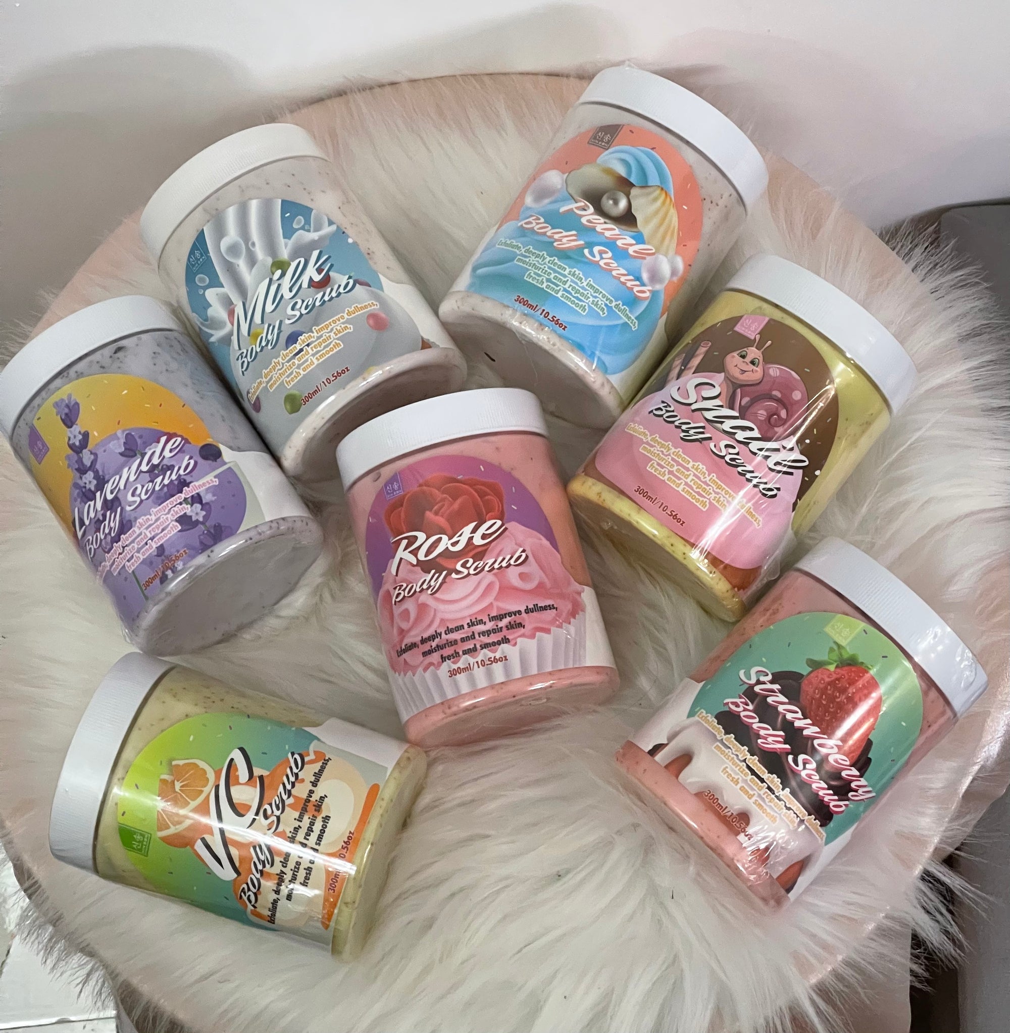 Body Scrub Esfoliante Illuminante 300ml - Scrub Corpo Profumato in 7 Fragranze