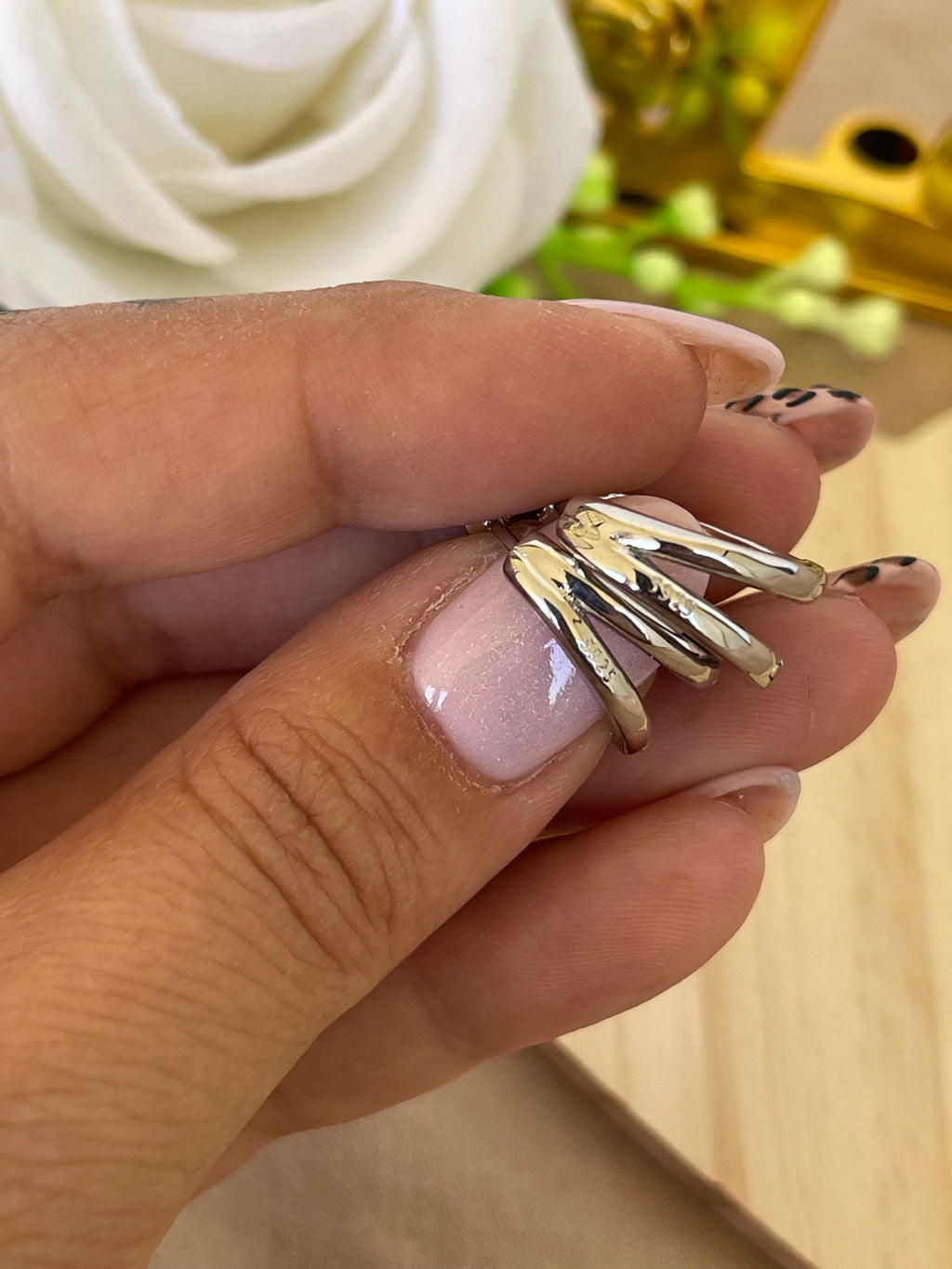 Orecchini Brillante Duo in Argento 925 con Zirconi