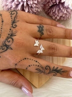 Anello Farfalla in Argento Sterling 925 con Zirconi