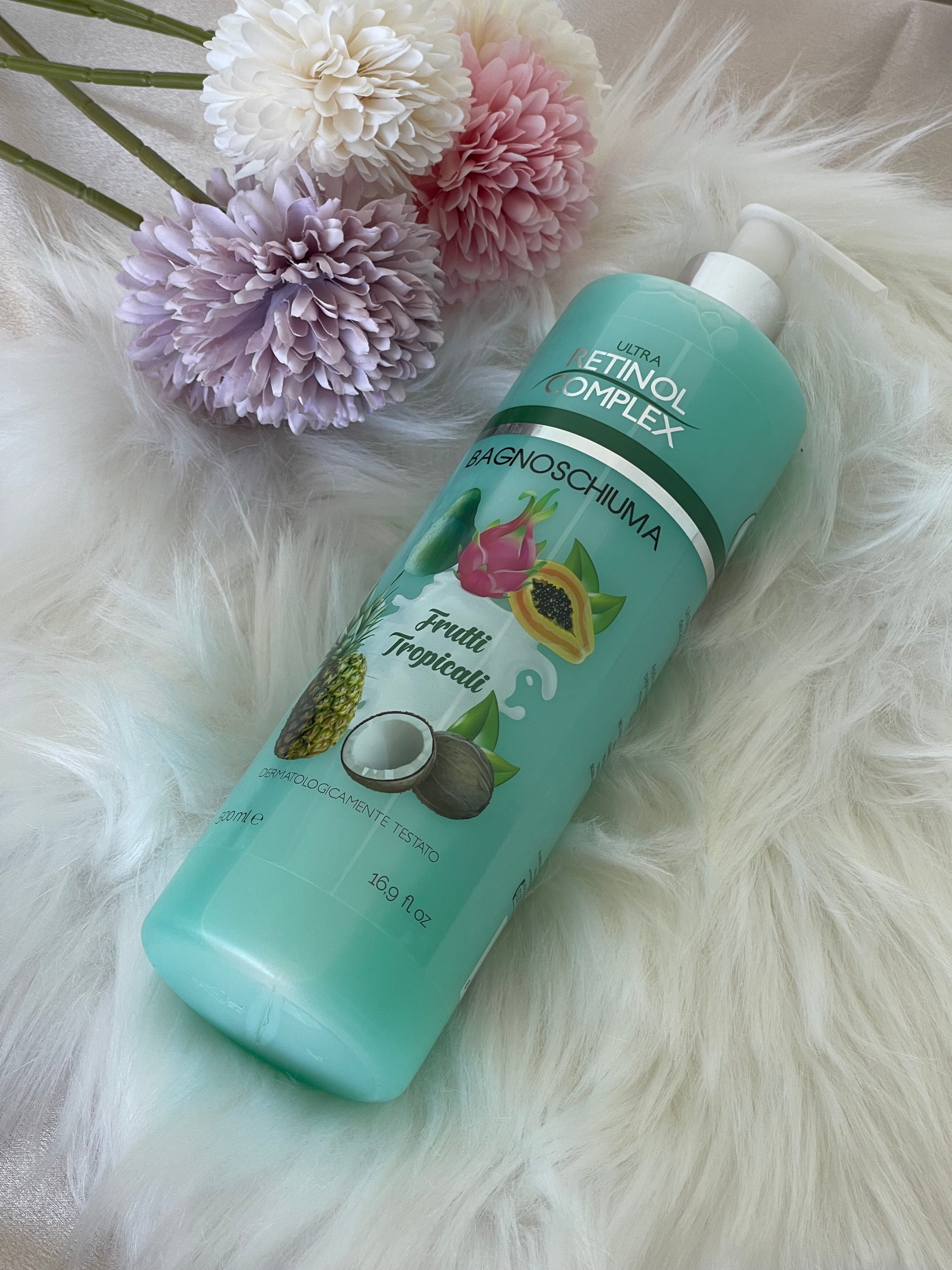 Bagnoschiuma Ultra Retinol Complex ai Frutti Tropicali – Una Coccola di Freschezza e Benessere per la Tua Pelle!