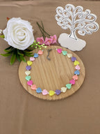 Collana Amélie Cuori Pastello e Acciaio Inossidabile - Handemade