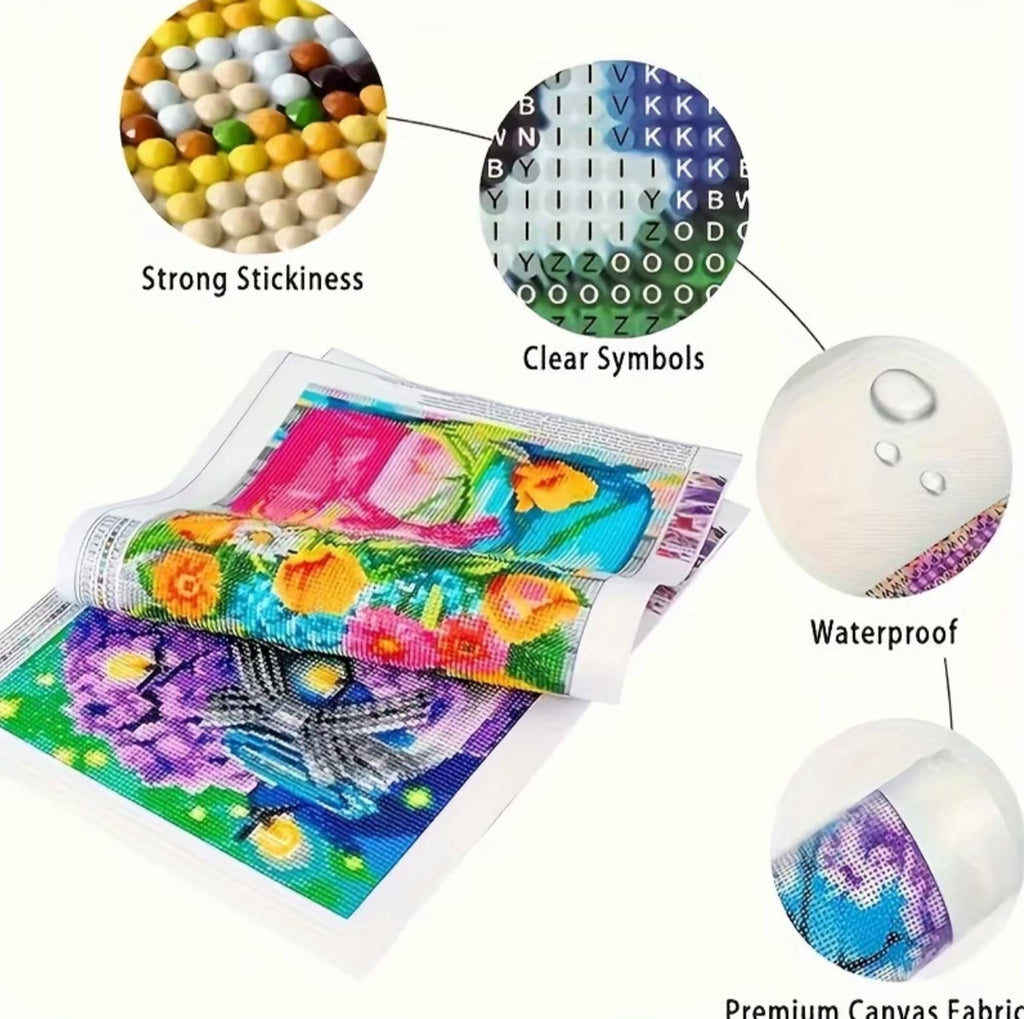Kit Diamond Painting 5D "Ciclo delle Quattro Stagioni" - Mosaico Fai-da-Te 20x20cm