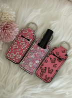 Portachiavi Porta Burrocacao e Rossetto – Custodia Protettiva in Neoprene con Fantasia Farfalle