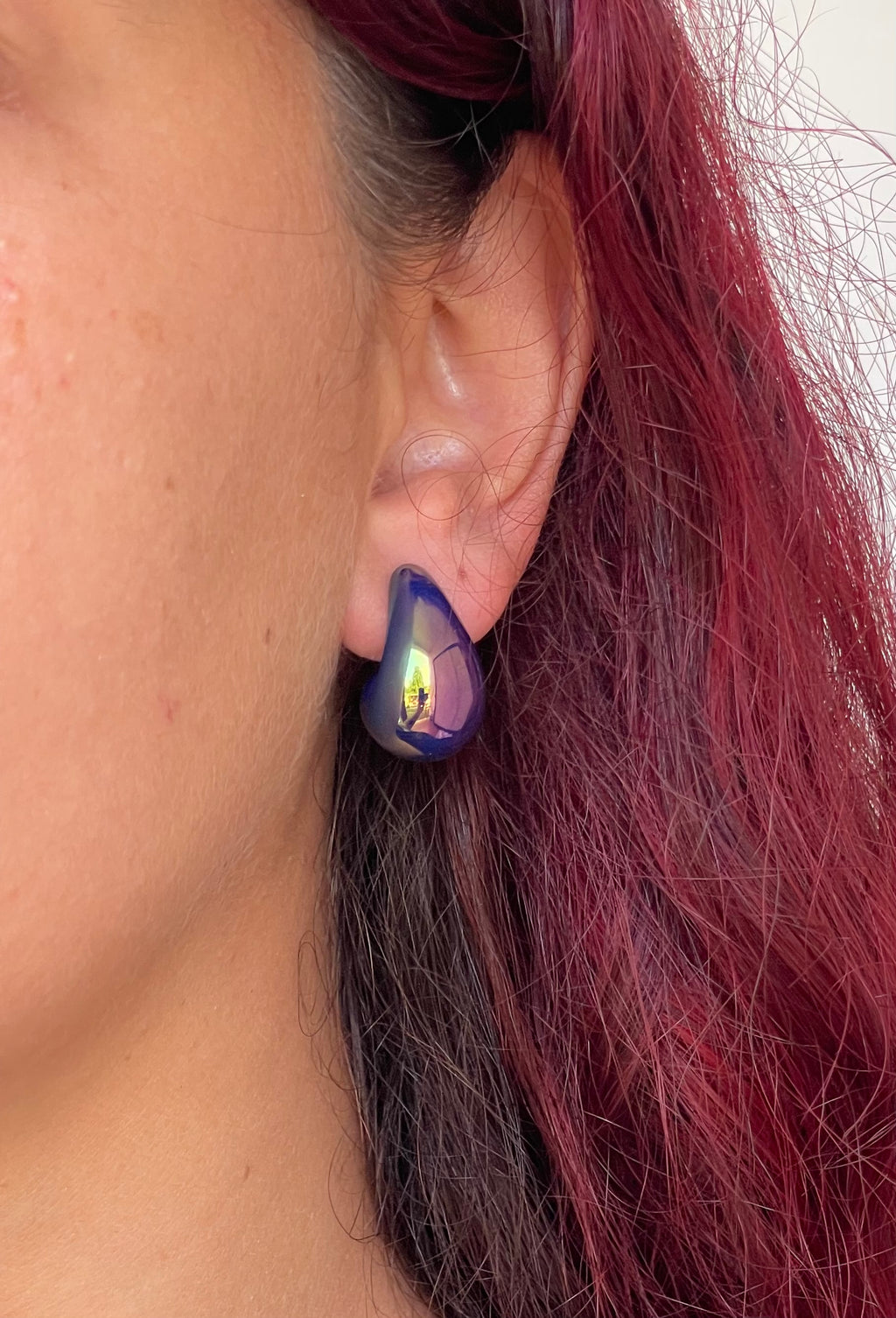 Orecchini Goccia Effetto Specchio – Colori Mix