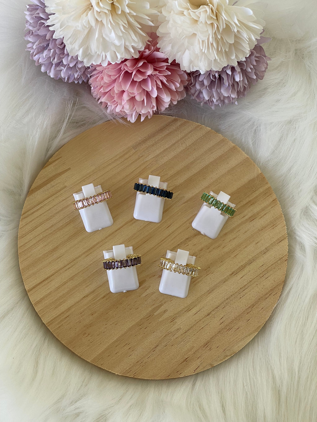 Anello Belle Époque Regolabili in Acciaio con Zirconi Colorati – Eleganza per Ogni Occasione