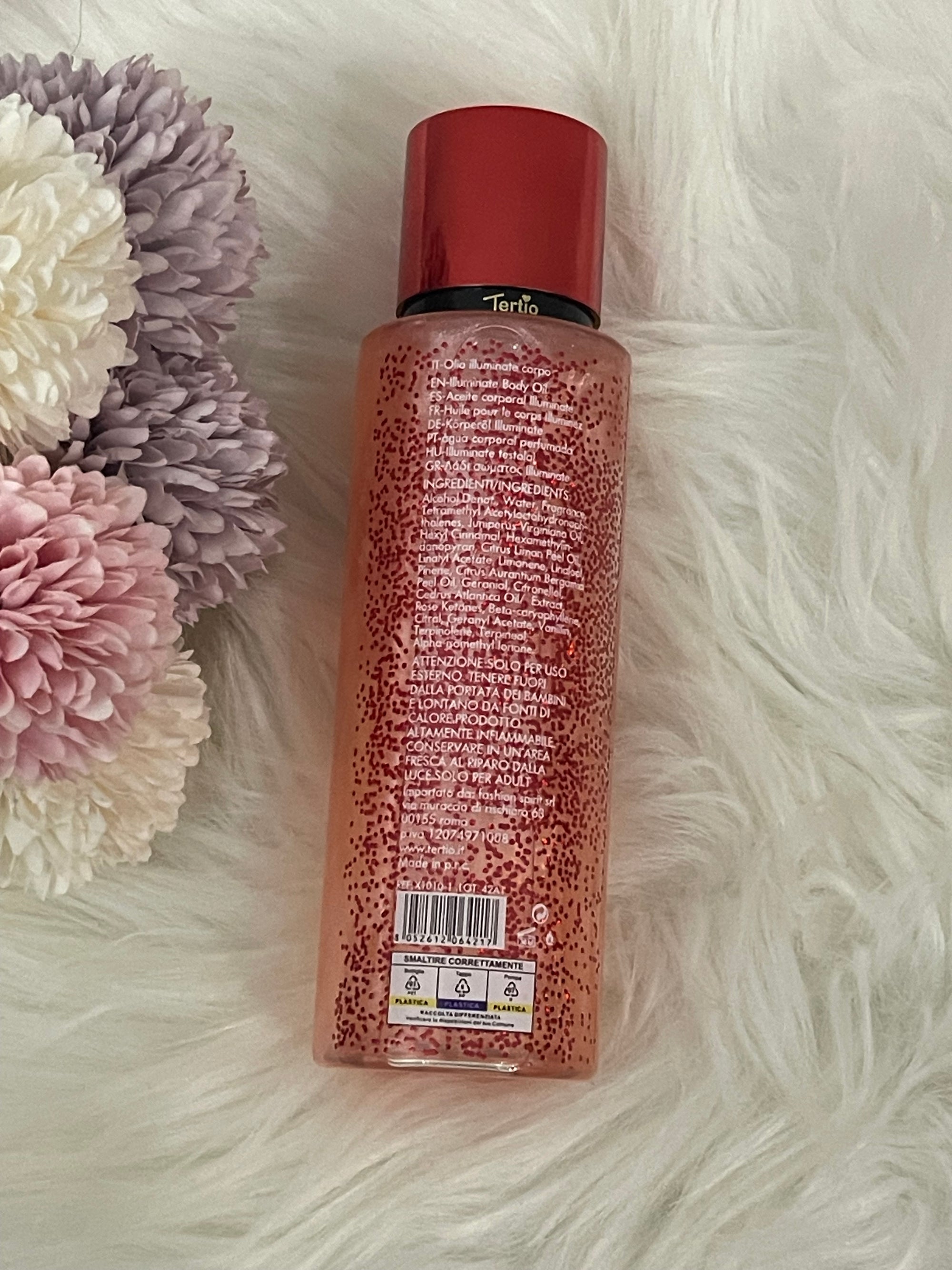 Tertio Paris Diamond Red - Acqua Profumata Scintillante Donna 250ml