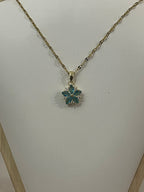 Collana Ninfea Donna in Acciaio Inossidabile Oro con Pendente Floreale – Gioiello Raffinato Anallergico