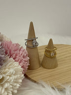 Anello Infinity Halo in Acciaio Inossidabile – Design Doppio Binario Regolabile