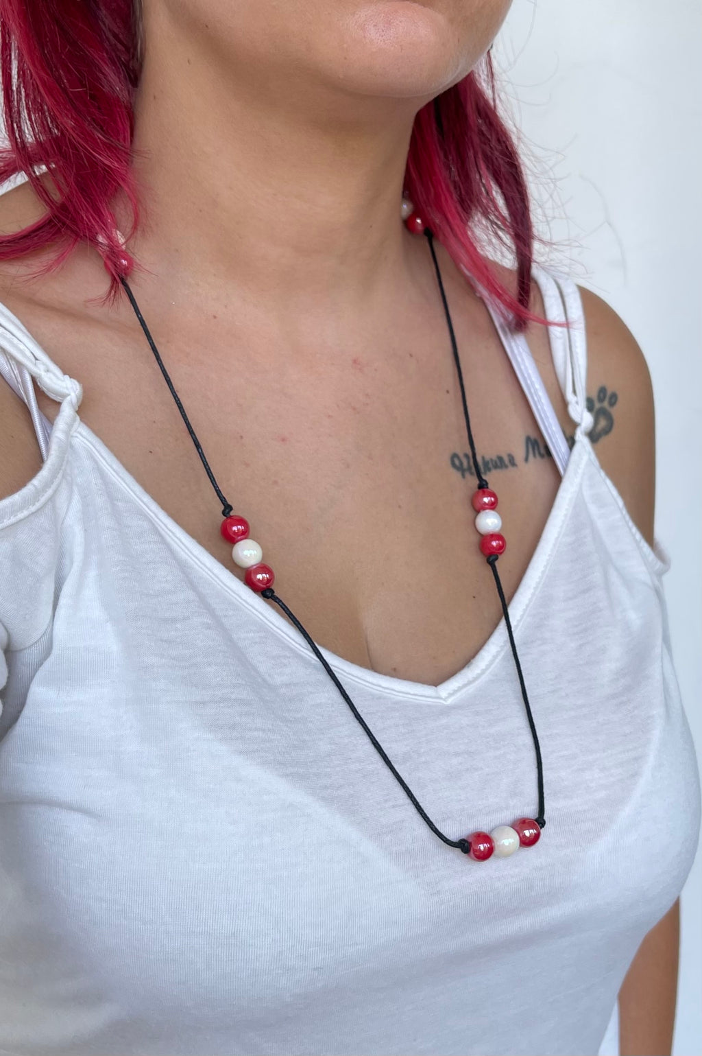 Collana Incanto Mediterraneo Artigianale Regolabile - Eleganza Versatile per Ogni Stile