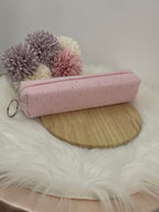 Pochette Tombolino Trucco in Velluto a Coste con Strass – Astuccio Portatrucchi Elegante e Compatto (Disponibile in 6 Colori)