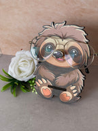 Porta Occhiali da Scrivania in Legno a Forma di Bradipo | Supporto Originale per Occhiali da Vista e Sole