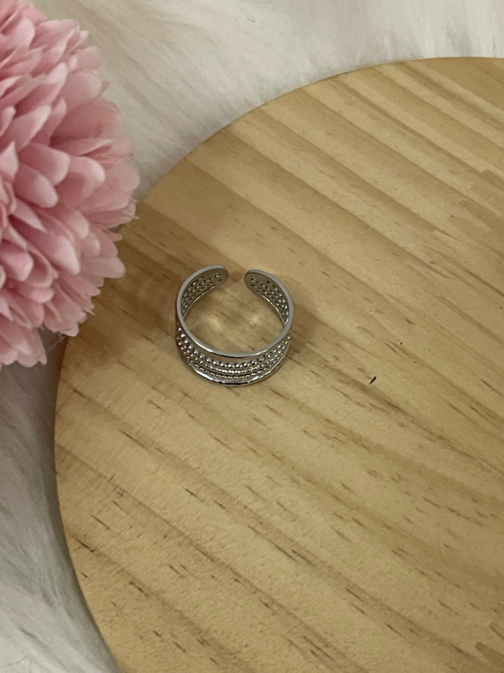 Anello Sinfonia Multi-Fascia "Silver Harmony" in Acciaio Inossidabile – Design 5 Livelli Regolabile