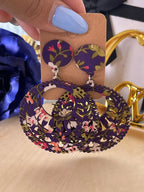 Orecchini Amany Lobo Pendenti In Legno Stile Etnico Bohémien