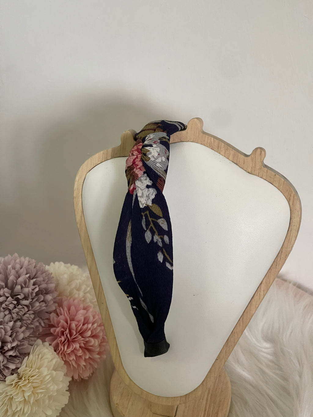 Cerchietto Flora Capelli Turbante a Fiori | Cerchietto Bombato con Nodo Stile Boho Chic - 4 Colori