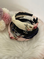 Cerchietto Flora Capelli Turbante a Fiori | Cerchietto Bombato con Nodo Stile Boho Chic - 4 Colori