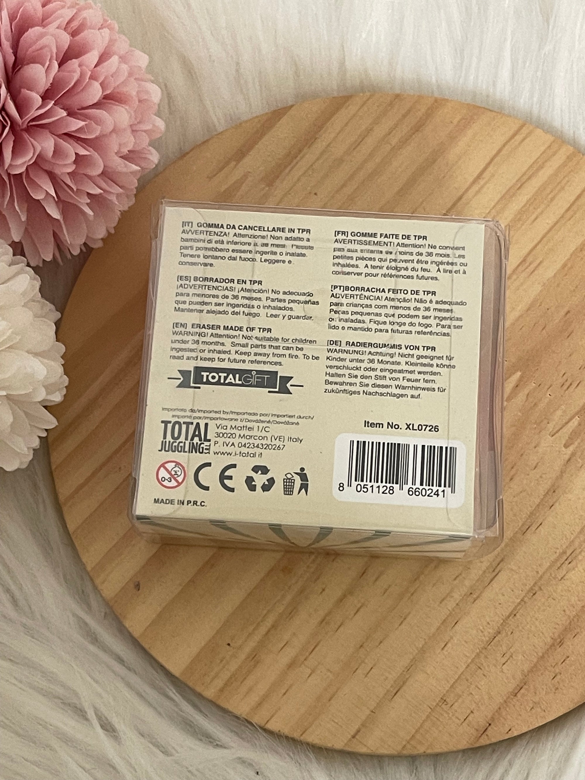Gomma da Cancellare "LOVE" Fucsia - Idea Regalo Creativa e Accessorio Scrivania Decorativo