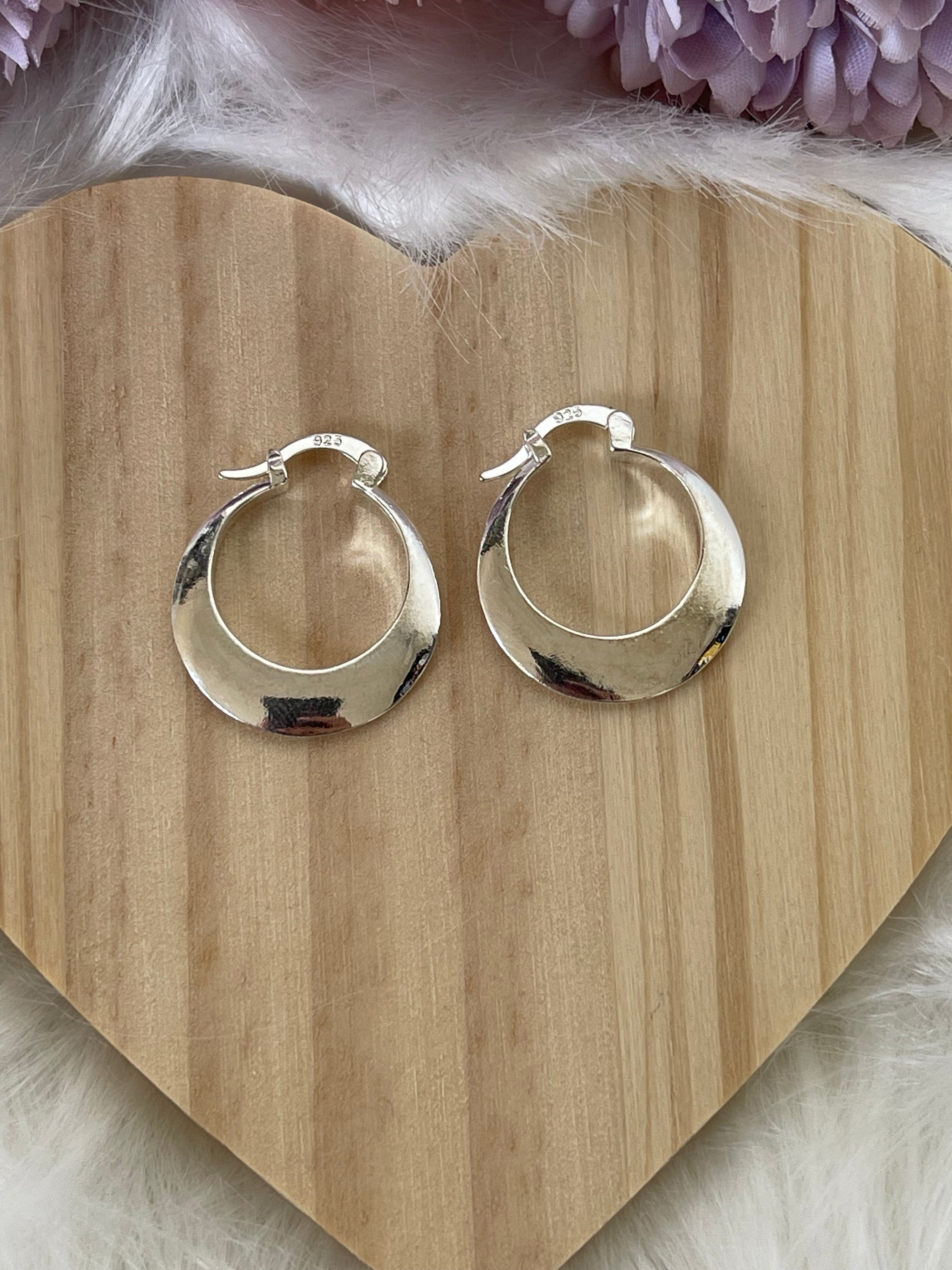 Orecchini Zoe a Cerchio in Argento 925 - Eleganza Senza Tempo