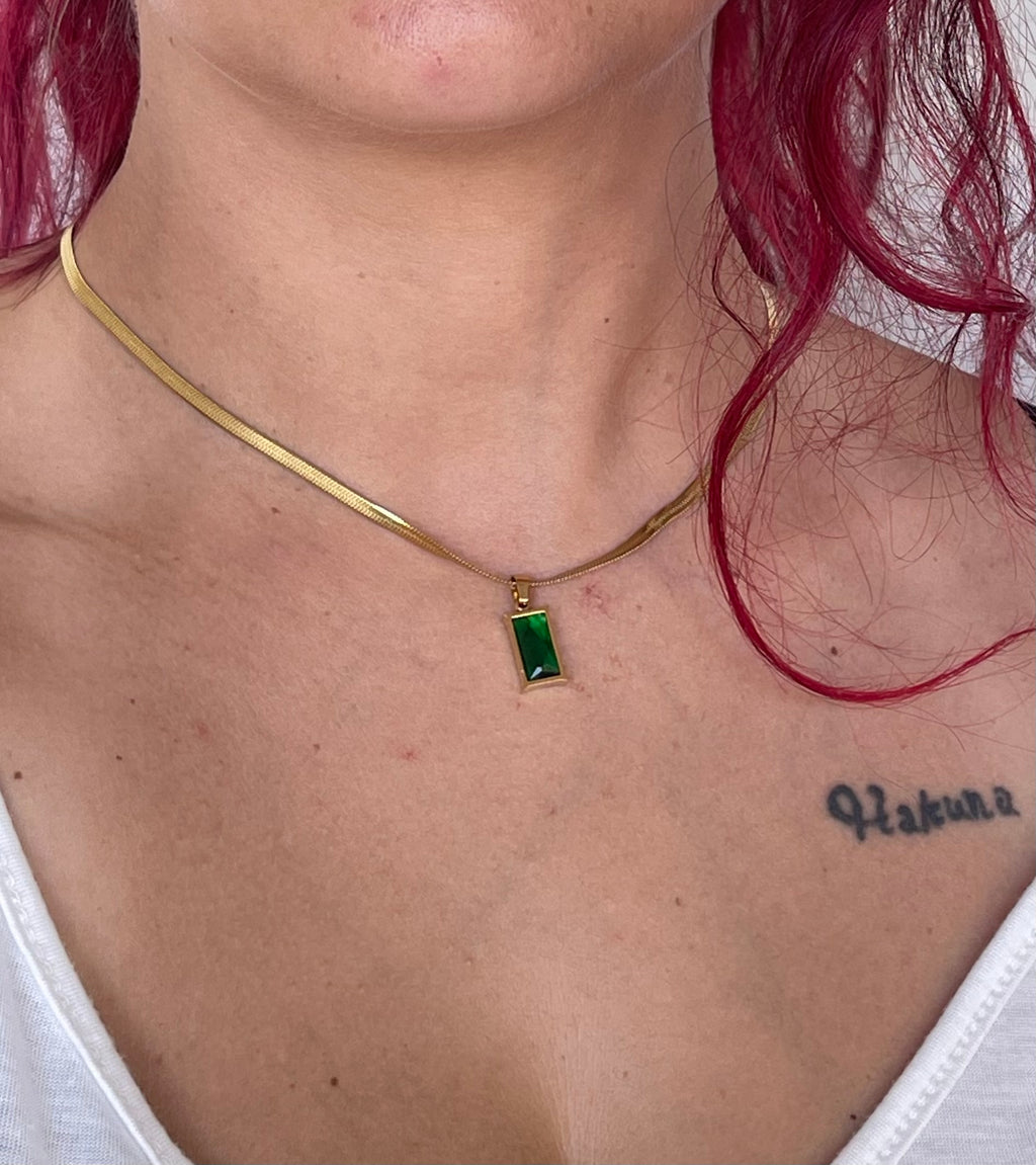 Collana e Orecchini Minimal Chic - Set di Gioielli in Acciaio Inossidabile