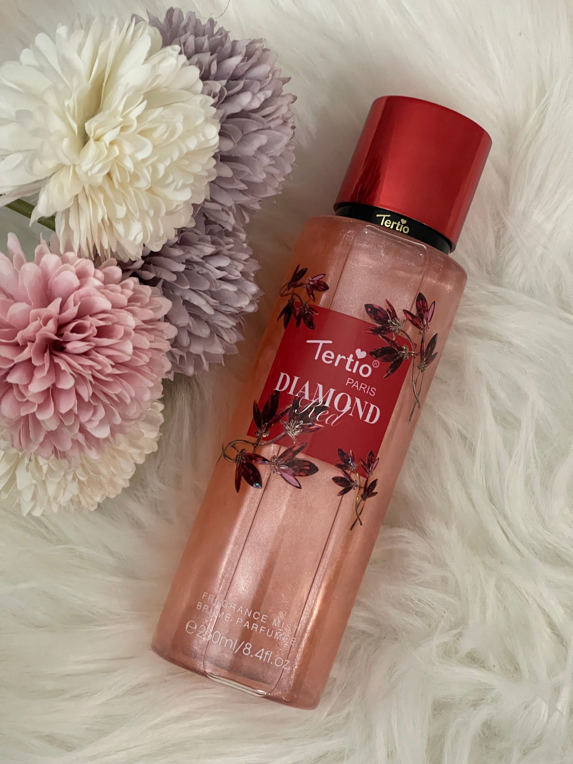 Tertio Paris Diamond Red - Acqua Profumata Scintillante Donna 250ml