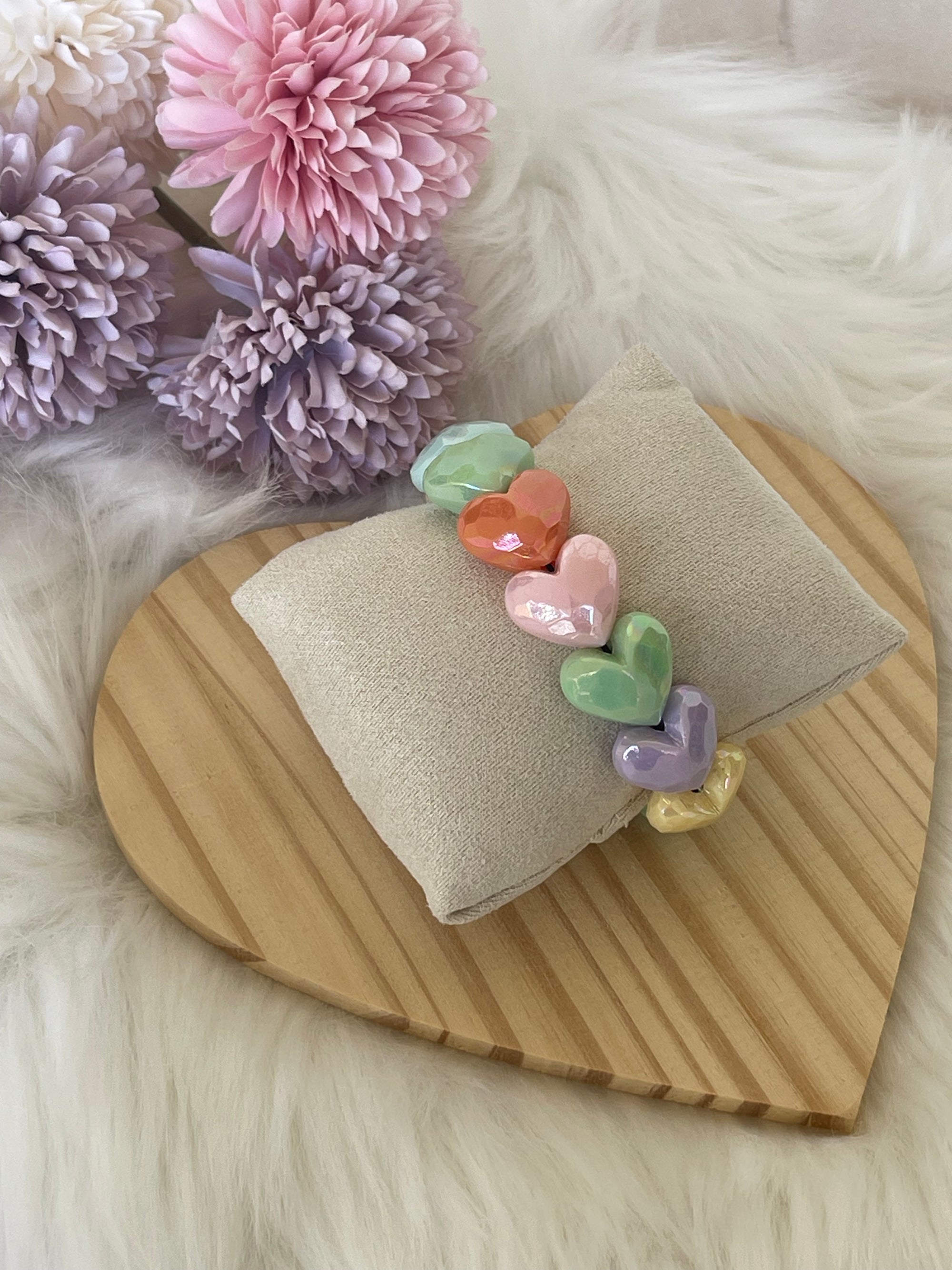 Bracciale Noa Cuori Pastello “Armonia di Colori” – Energia, Colore e Dolcezza al Tuo Polso