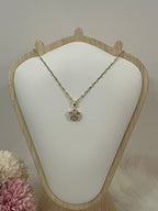 Collana Ninfea Donna in Acciaio Inossidabile Oro con Pendente Floreale – Gioiello Raffinato Anallergico