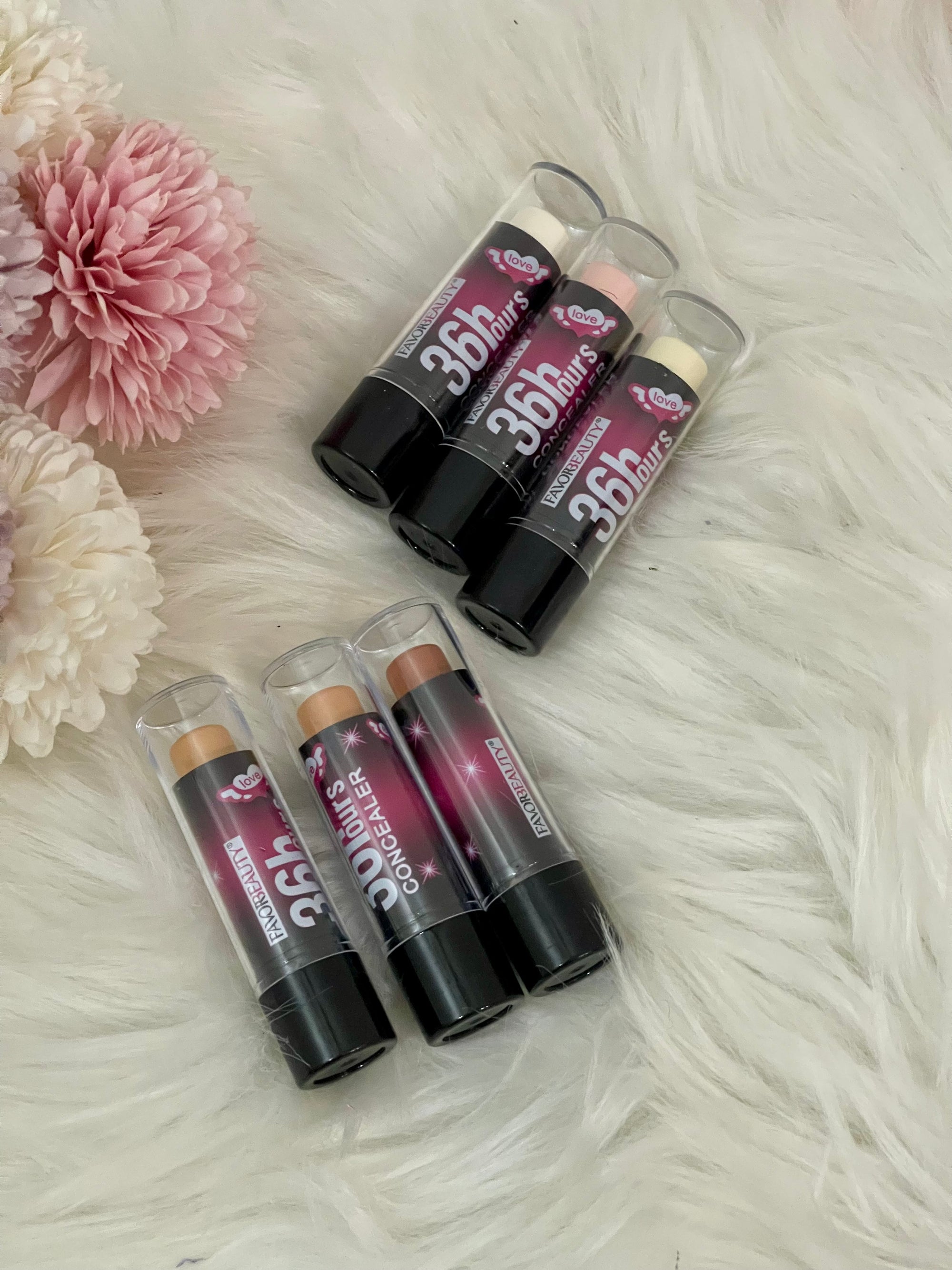 Correttore Stick FavorBeauty 36h - Copertura Totale Impermeabile e Lunga Durata - Effetto "Age Rewind" Istantaneo