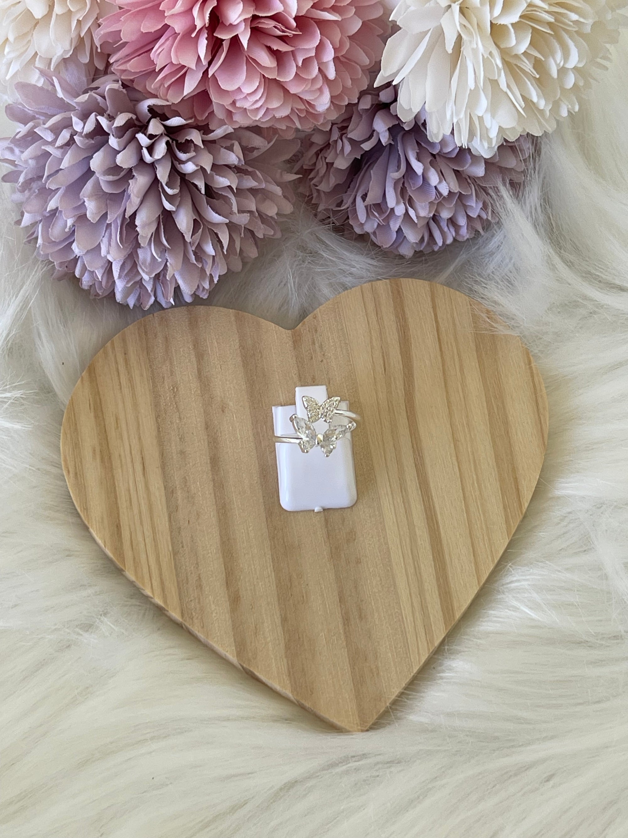 Anello Farfalla in Argento Sterling 925 con Zirconi