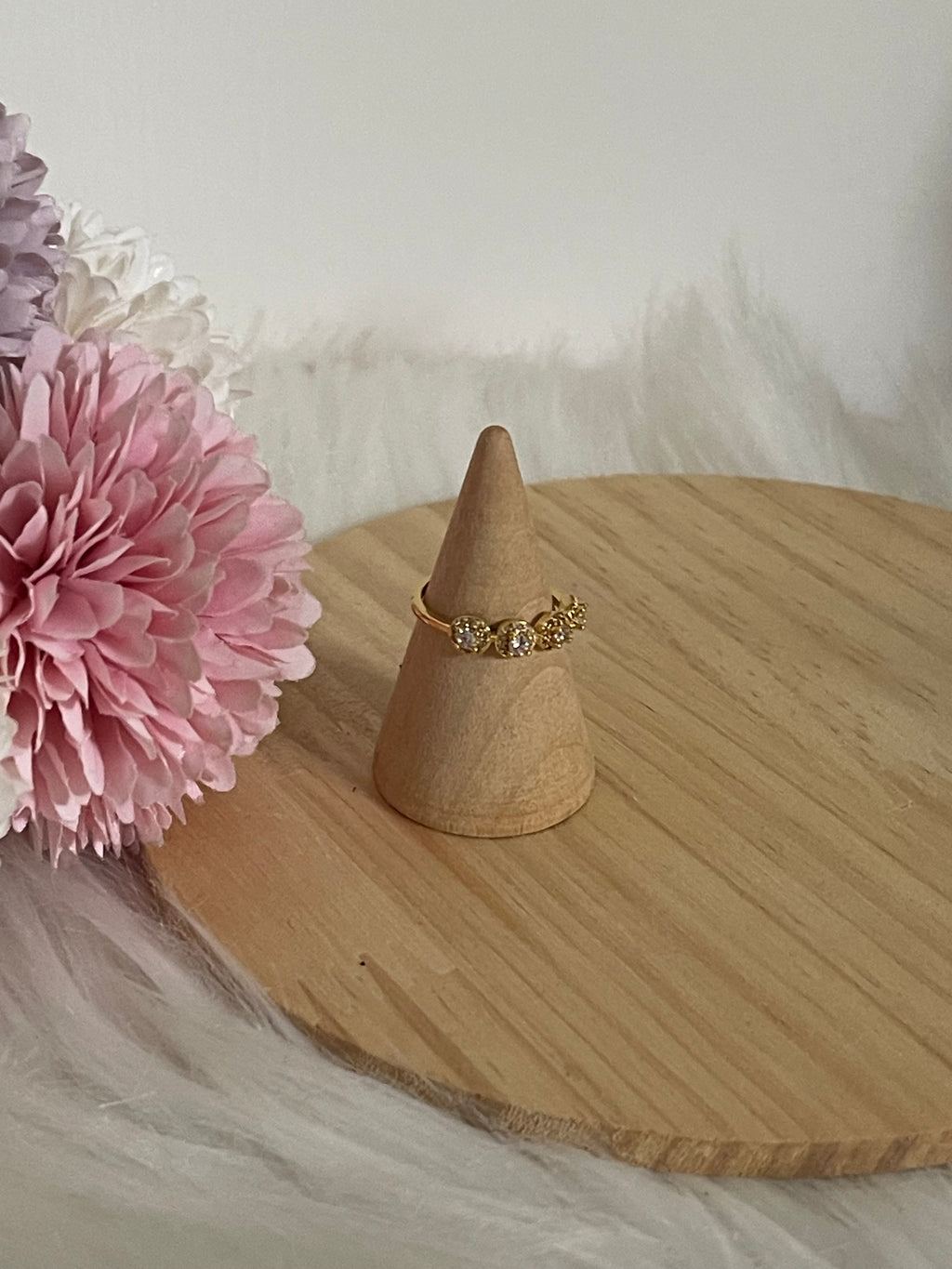 Anello Luce Veretta in Acciaio Inossidabile Regolabile con 4 Punti Luce – Design Elegante e Anallergico